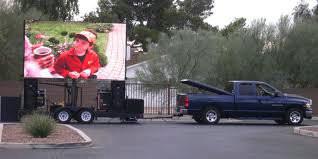 HD P10 Outdoor Mobile Led Advertising Vehicle , Full Color LED Screen Truck