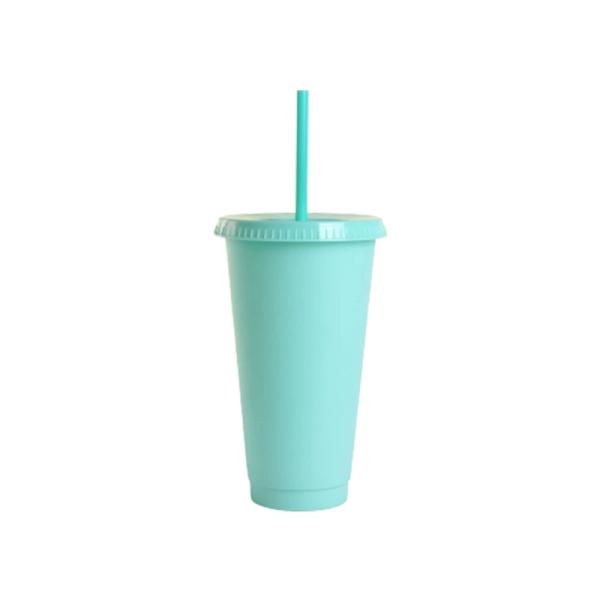 New Export Straw Cups Large-capacity Frosted Texture Drinking Cups Tea Bar And Catering Supply Portable Cups Factory Wholesale