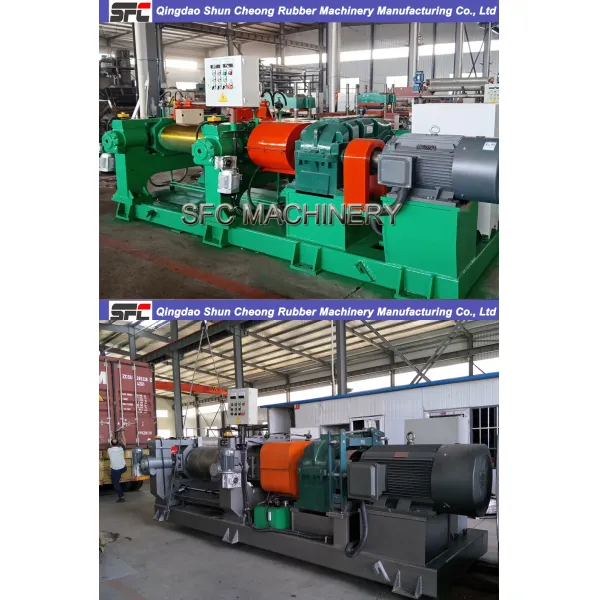 Rubber Mixing Machine with 560mm Roll Diameter 90kw Motor Power and PLC Control Open Mixing Mill