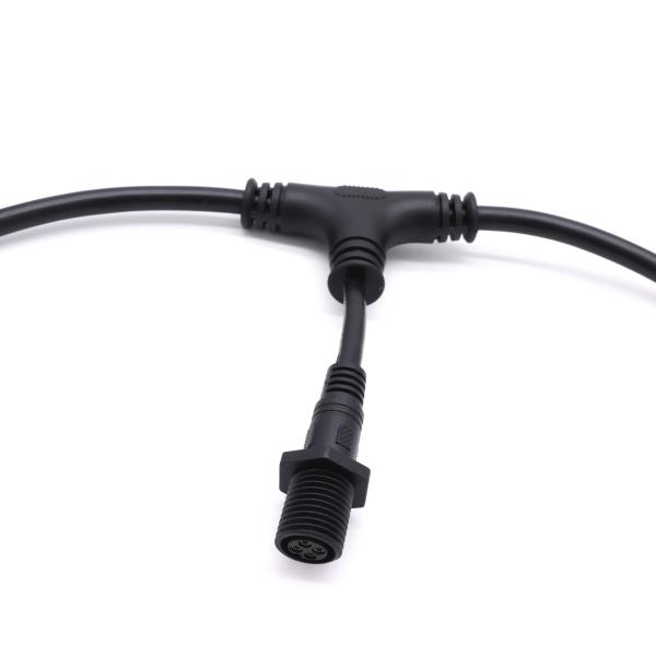 IP67 Male Female PVC T Type Waterproof Connector For LED Light