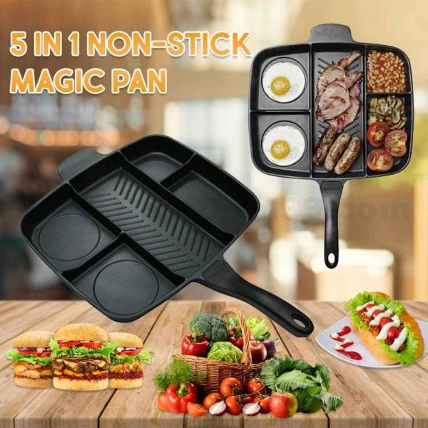 Korean Indoor And Outdoor Stovetop Grill Pan  5 In 1 With Handle