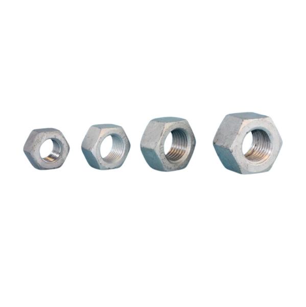 1/4-4'' Carbon Steel ASTM A194 Grade 2H Nuts Blue Waxed For Structural Fasteners