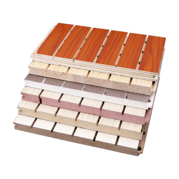 Wooden Acoustic Panels Fireproof Ceramic Aluminum Perforated Solid Wood Multi-Layer Conference Room