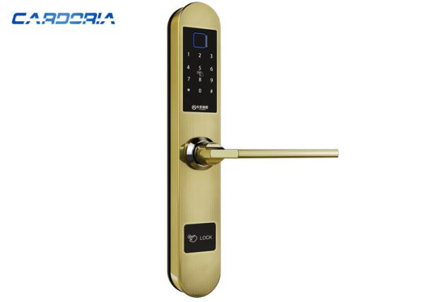 Card Unlock Fingerprint Smart Door Lock For Aluminium Door 310*50mm