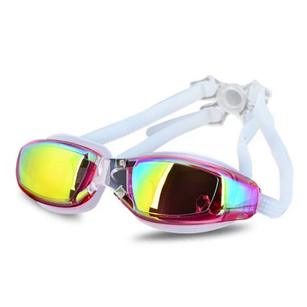 Anti-Fog UV Protection Mirrored Lenses Swimming Goggles for Competitive Swimming and Diving