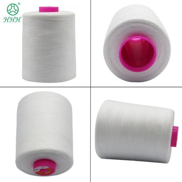 100% полиэстер одежда швейная нить 40S / 2 5000y ручной работы прочный полиэстер хлопок