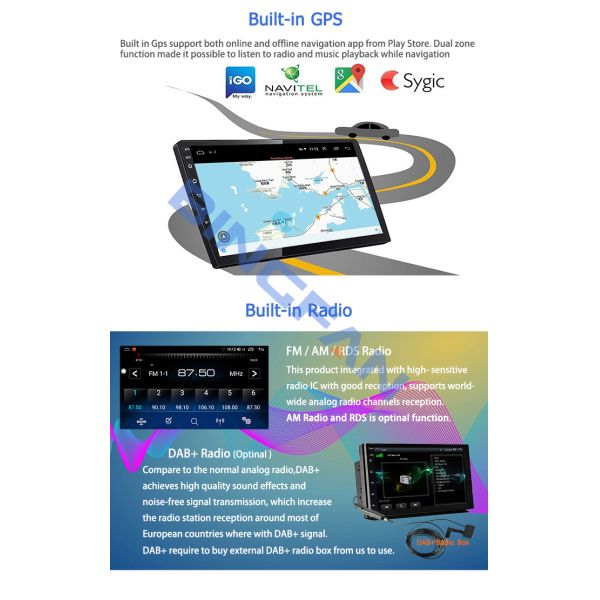 Kia Car Stereo Rio LHD 2015-2017 Kia Xcite Адаптер Android 9 дюймов 1+16 ГБ Автомобильный мультимедийный проигрыватель GPS Навигация Автомобильное радио