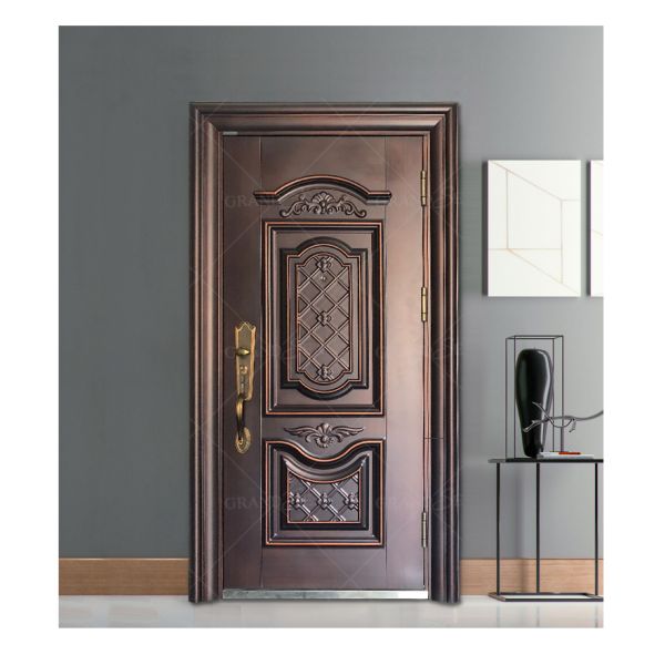 Metal Steel Doors Front Entry Metal Door Exterior Waterproof High Quality From China Steel Security Doors for Home