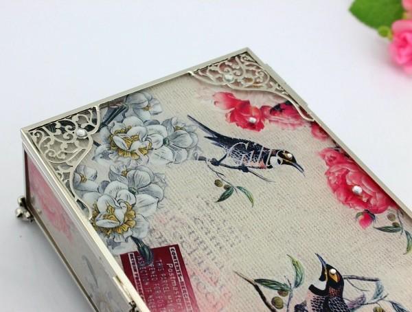 Shinny Gifts Glass Jewelry Box/ Large Mirror Jewelry Box/Wholesale Jewelry Box