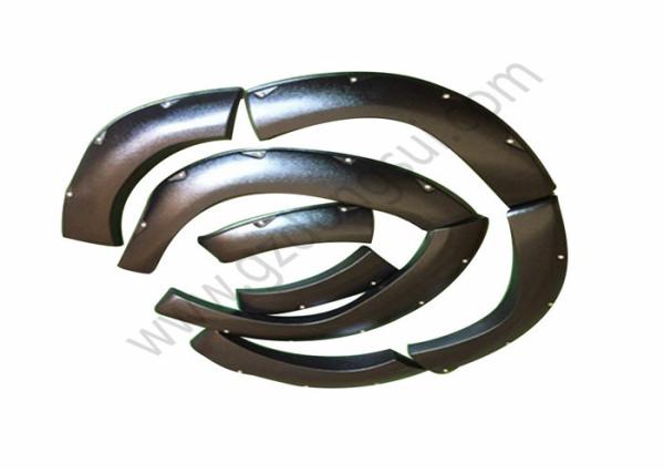 Black Appearance Truck Fender Flare ABS Plastic Material For Toyota Fortuner