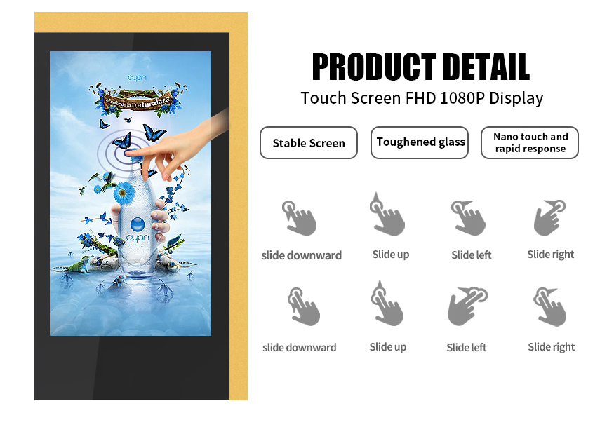 43in IP65 Outdoor LCD Android Digital Advertising Display