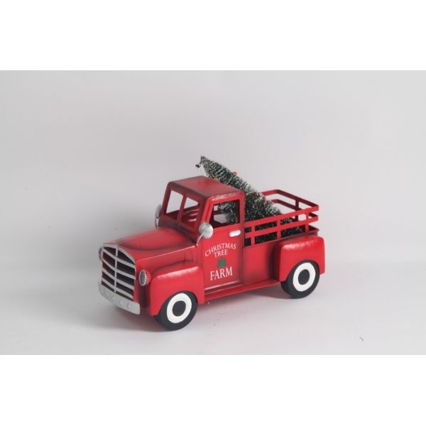 Современные металлические рождественские украшения Красные машины Рукоделие