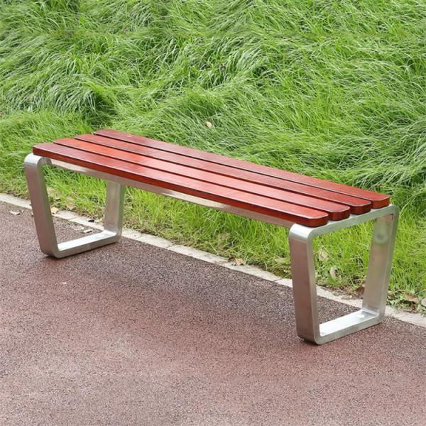 Aluminum Waterproof Outdoor Backless Bench Backless Metal Garden Bench