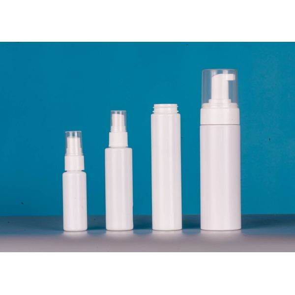 240ML Plastic Lotion Bottles with Pumps,Leak Proof, Empty White Refillable, BPA