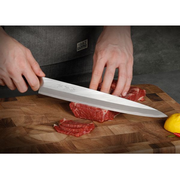 Professional Japanese Yanagiba Sashimi Knife with Aogami Blue Paper #2 Steel Core and 270mm Single Bevel Blade