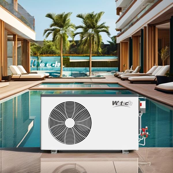 Alta WlFl R32 31KW 3 fases 380V 50Hz Ar para água Pomba de calor de piscina para uso doméstico