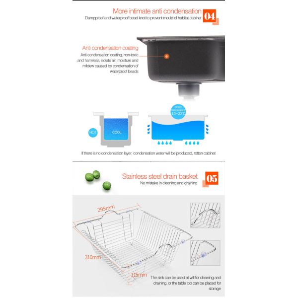 0.7mm 0.8mm под шаром SUS201 встречной раковины нержавеющей стали держателя двойным