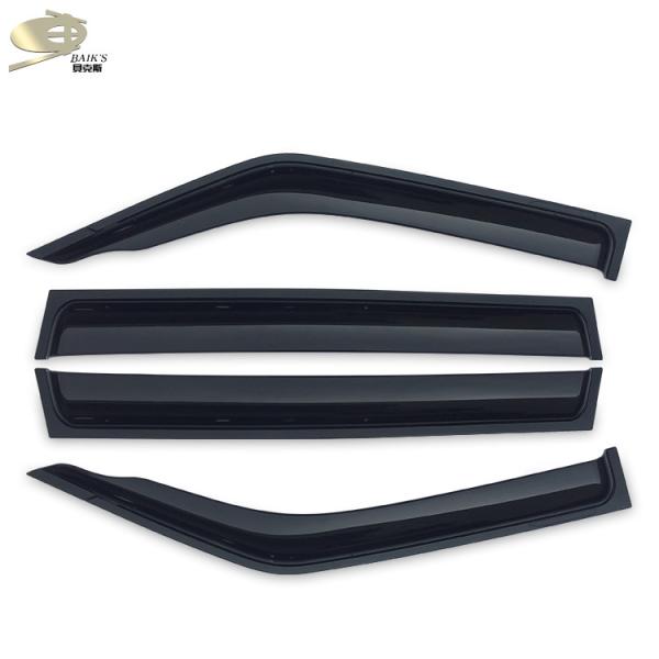 PMMA Auto Vent Shades Dark Auto Window Rain Guards 2007-2020 For Mitsubishi Pajero V97