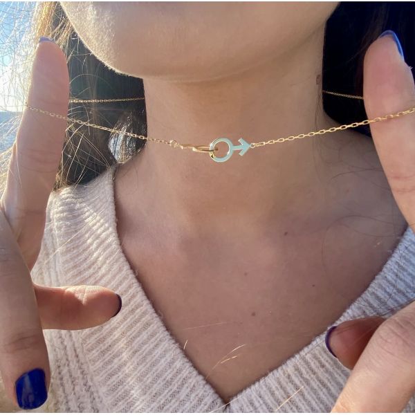 CZX Gold Rainbow Necklace Pride Necklace Couples Necklace LGBTQ Pride Jewelry All You Need Is Love