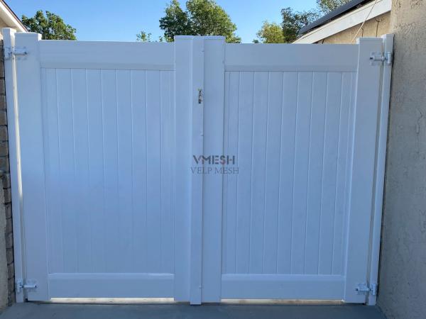 White PVC Privacy Fence 6x8ft UV Resistant Low Maintenance