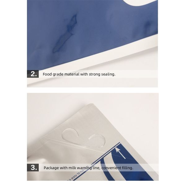 Équipement pour bébés vaches 4 litres de capacité sac de colostrum de veau avec 18 mm de diamètre de bouche.