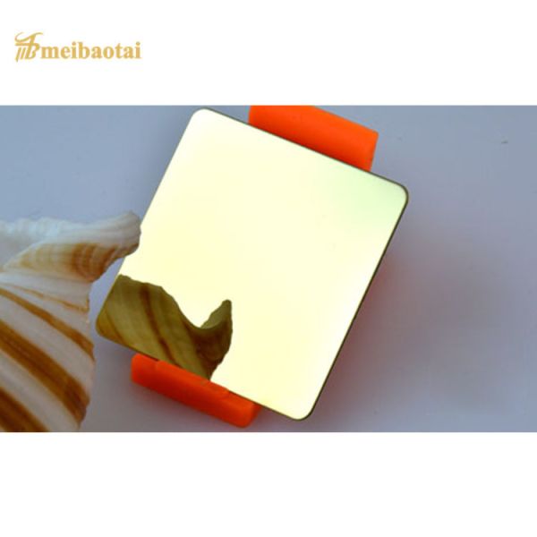 Mirror Finish PVD Blue Coated Coloured Stainless Steel Sheet 0.65mm Thickness for Decorative Use