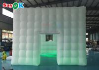 Tente gonflable LED personnalisée Oxford Tente gonflable cube Centre de fête carré Marquise pour exposition
