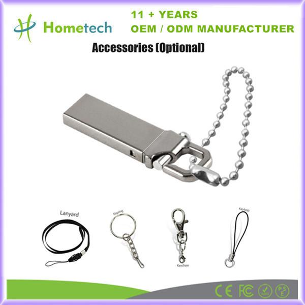 Movimentação instantânea por atacado pendrive da vara 1GB 2GB 4GB 8GB 16GB 32GB 64GB 128GB USB da memória 3,0 de USB metal feito sob encomenda do LOGOTIPO do mini