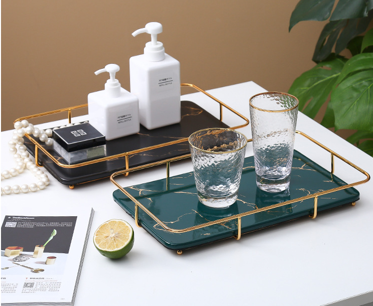 Nordic 1.0kg 35.7cm Length Rectangle Jewelry Tray For Bathroom