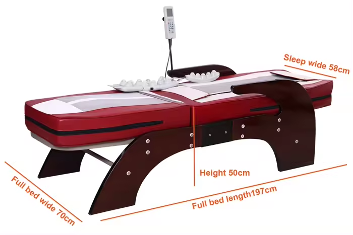 Nugabest Турманиевые массажные кровати N5 Боль в спине Термотерапия Мигун Автоматическое электрическое тепловое нефритовое массажное кровати