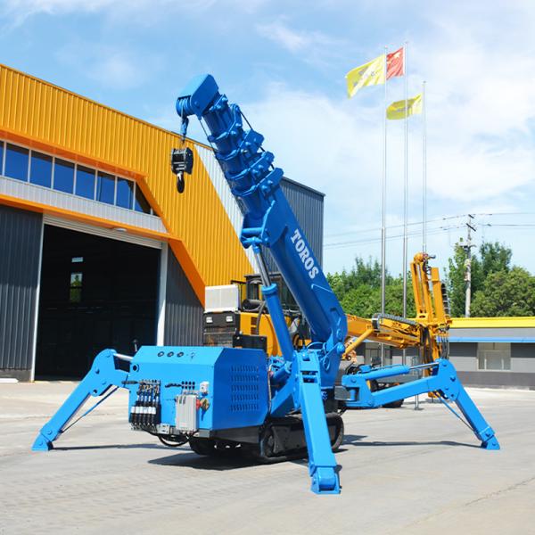 EPA approval Small 3 Ton Spider Crane 5 Ton Crawler Crane Boom Lift