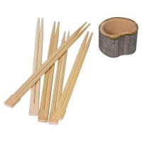 Hashis descartáveis 21cm de bambu por atacado amigáveis do titânio dos hashis de Eco