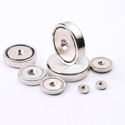 Industrial Magnet Application Permanent Disc Magnetic with Countersunk Neodym Pot Magnet