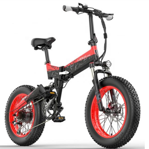 1kw 20 Inch Fat Tyre Electric Bike 30-50km/H Max Speed 70-80 Nm Torque