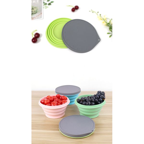 Облегченный складной складный шар силикона 750ML с крышкой