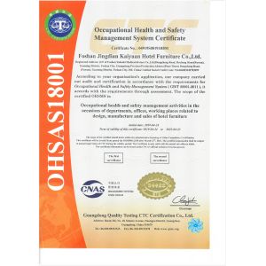 Foshan Paken Furniture Co., Ltd. Certificaciones