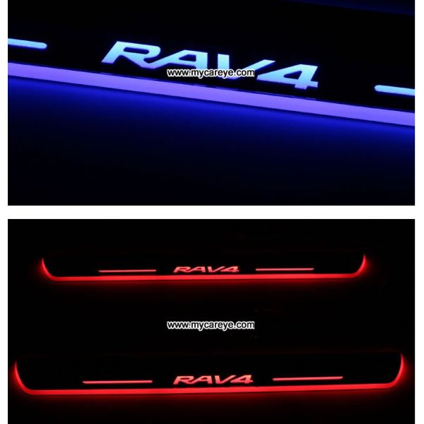Toyota RAV4 car door welcome lights LED Moving Door sill Scuff for sale