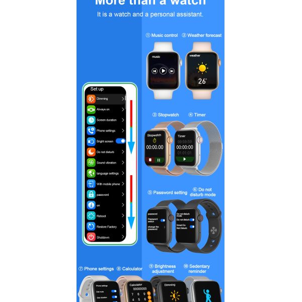 IWO MC57 180MAH 1,57 поручать монитора 2hours тарифа сердца шкалы дюйма