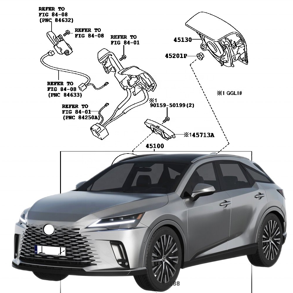Full Range Other Auto Accessories for Toyota Corolla 2015-2023 ABS OEM NO 4513048330