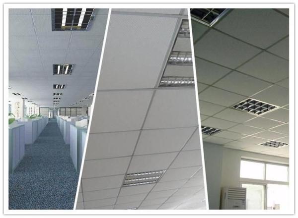 Square Acoustic Sound Absorption Gypsum Board for Partition Wall and Ceiling Solution