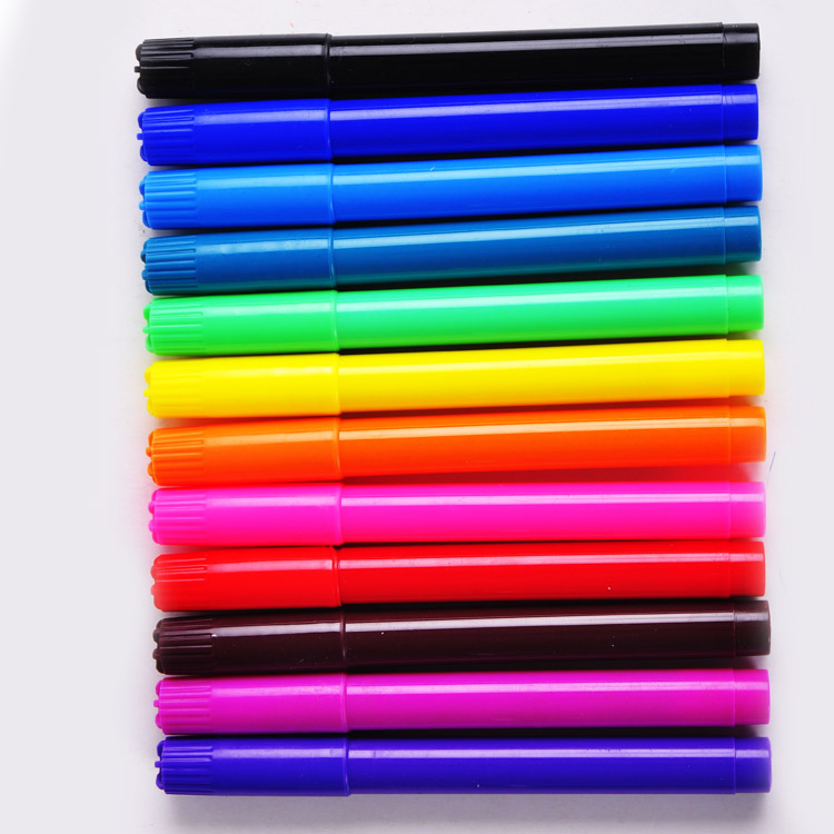 Factory Direct Wholesale 12pcs Felt Tip Jumbo Scented Watercolor Pen