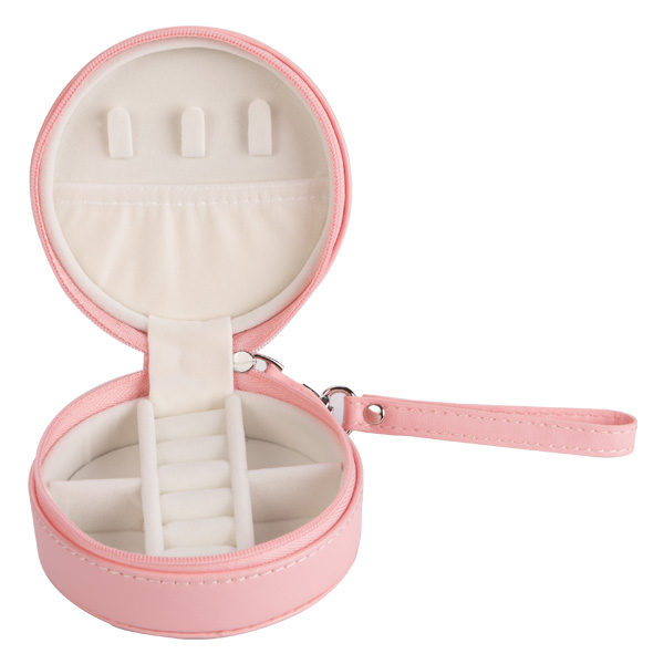 Витринный шкаф ювелирных изделий перемещения девушек „, запирая небольшой кожаный случай ювелирных изделий перемещения