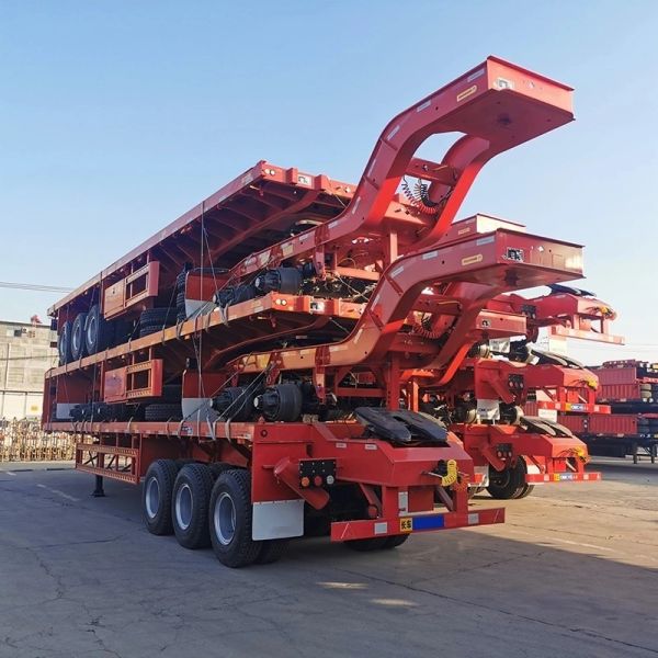 20FT/30FT/40FT/45FT 3axles Skeletal/Skeleton Chassis Container Semi Trailer with 1
