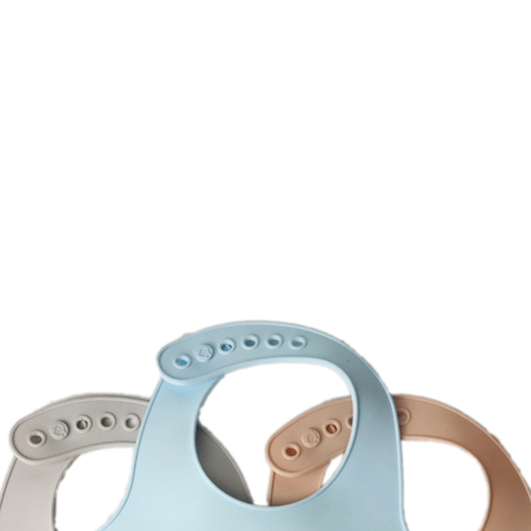 100% Food Grade Silicone Baby Bib Waterproof Soft Adjustable Infant Feeding Bib with Big Pocket Crumb Catcher for Baby