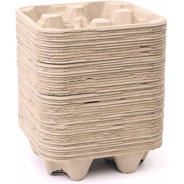 Eco-Friendly Kraft Cardboard Coffee Cup Carriers Disposable Takeaway Holders for Beverage Delivery