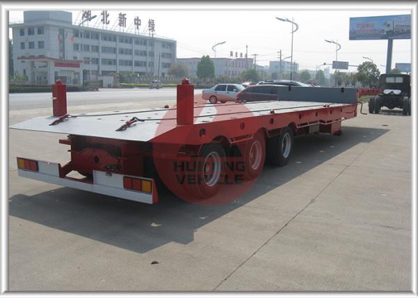Red Color Flatbed Tow Truck Hydraulic System Control , Flat Deck Tow Truck Easy Installation