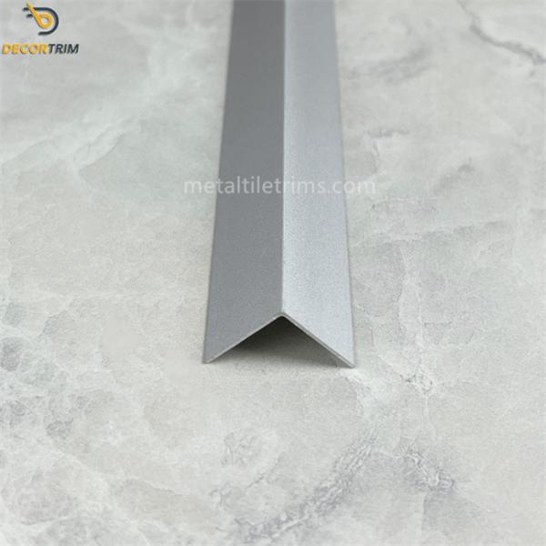 1mm  Thickness Tile Aluminum Trim Edge Wall Corner Protector Strips Matt Silver