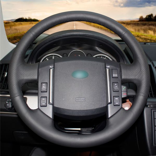 Customize Sewing Steering Wheel Cover Car For Land Rover Freelander 2 Discovery 3 Range Rover Sport Evoque