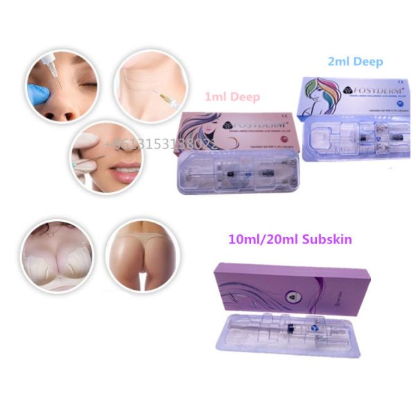 Fosyderm 1 ml de ácido hialurónico inyecciones de relleno dérmico para aumentar el tamaño de los labios