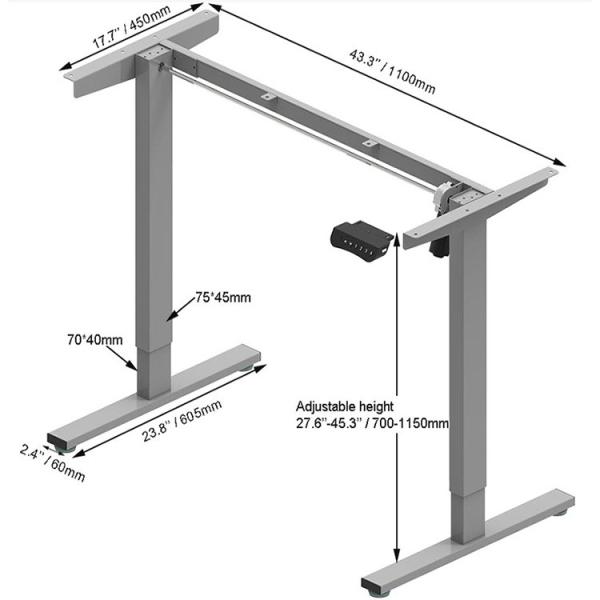 Electric Sit Stand Study Table for Kid Memory Setting and Adjustable Height Included